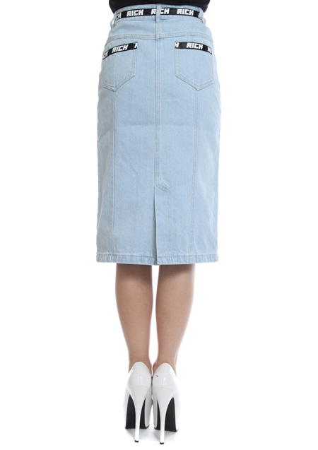 JOYRICH RICH BAND DENIM LONG SKIRT