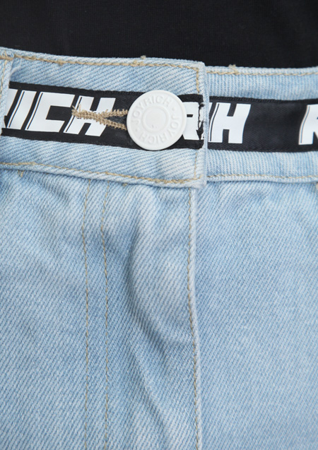 JOYRICH RICH BAND DENIM LONG SKIRT