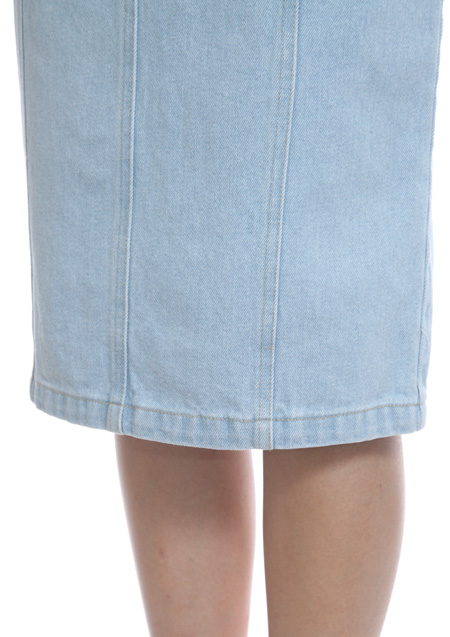 JOYRICH RICH BAND DENIM LONG SKIRT