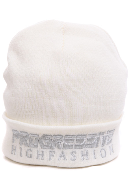 JOYRICH PROGRESSIVE SILVER EMBROIDERED BEANIE