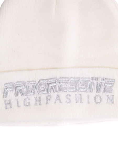 JOYRICH PROGRESSIVE SILVER EMBROIDERED BEANIE