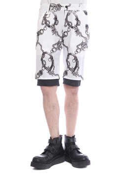 kiryuyrik CHAIN LAWM LAYERED SHORT PANTS