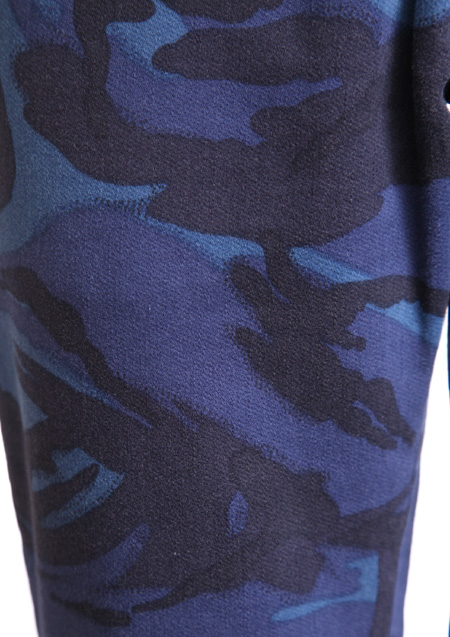 CAMO PRINT SWEAT DENIM ANKLE CUT