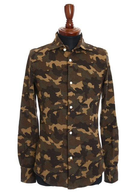 ORIGINAL HEAVY KANOKO CAMO PLAIN SHIRTS　