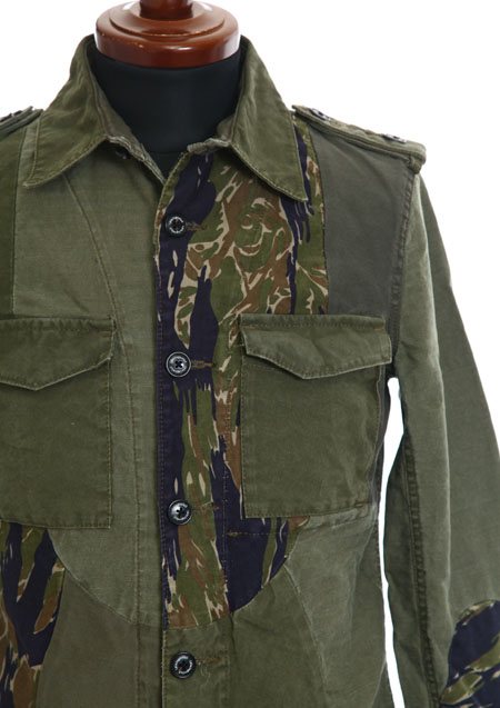 REAL MILITARY FABRIC RE-MAKE COMBAT SHIRTS L/S