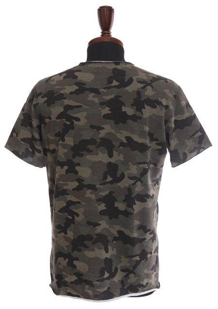 ORIGINAL STRETCH URAKE CAMO V-NECK T