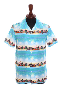 MARBLES MIAMI BORDER ALOHA SHIRTS