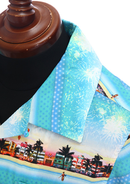 MARBLES MIAMI BORDER ALOHA SHIRTS