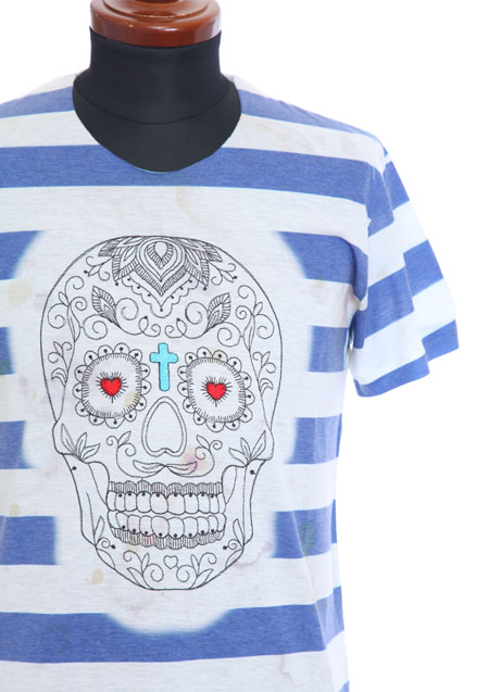 MAXSIX SUGAR SKULL 刺繍 T-SHIRTS