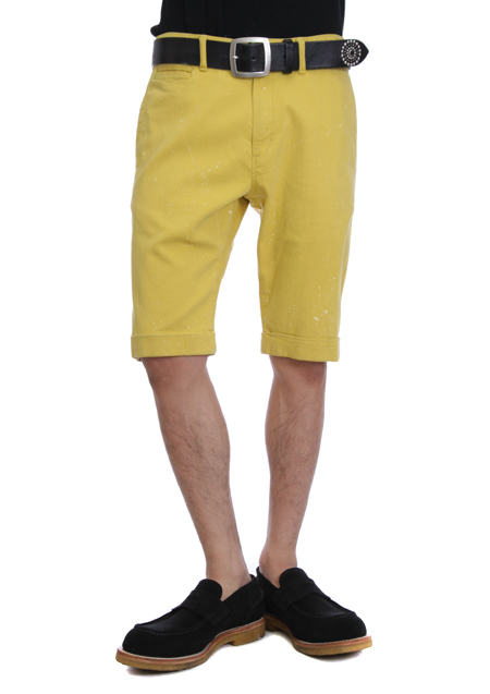 AKM PAINTED HIGH POWER STRETCH TWILL PAINTED HIGH POWER STRETCH TWILL TAPERED SHORTS