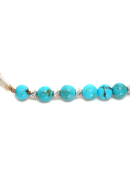 A.O.I SPIRAL TURQUOISE FEATHER ANKLET