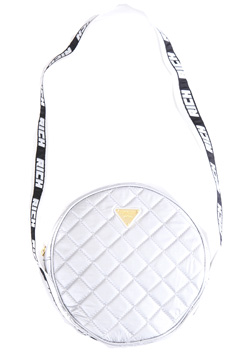 SILVER SHEEN SHOULDER BAG