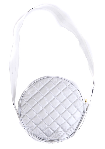 SILVER SHEEN SHOULDER BAG