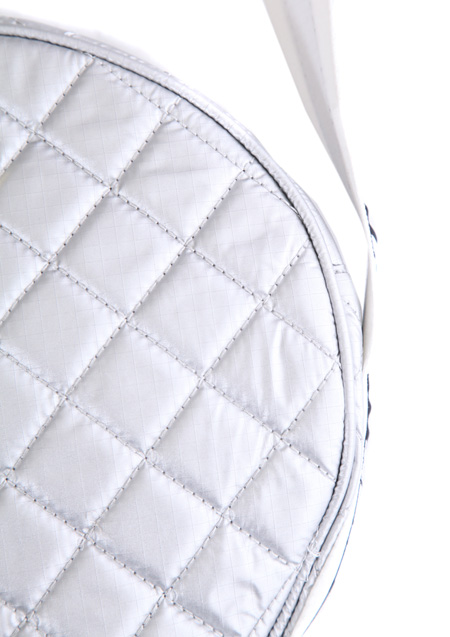 SILVER SHEEN SHOULDER BAG