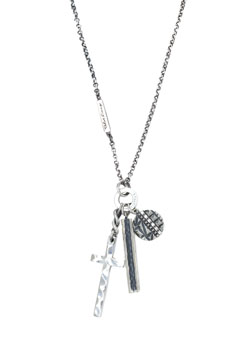GEOMETRY & SCALE CROSS PENDANT