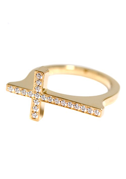 VELVET LOUNGE LUXURY CROSS RING