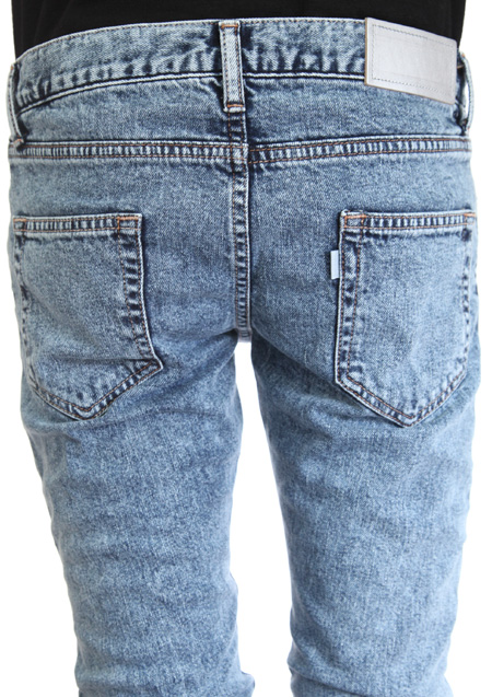 FIRST LINE DENIM CHEMICAL DAMAGE DENIM PANTS